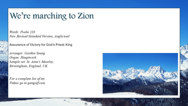 God dwells on the mountain of Zion and rules over all. INJoy...