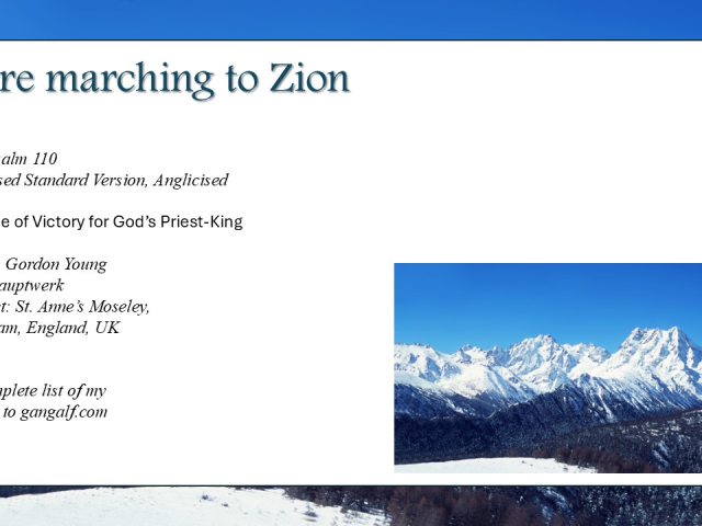 God dwells on the mountain of Zion and rules over all. INJoy...