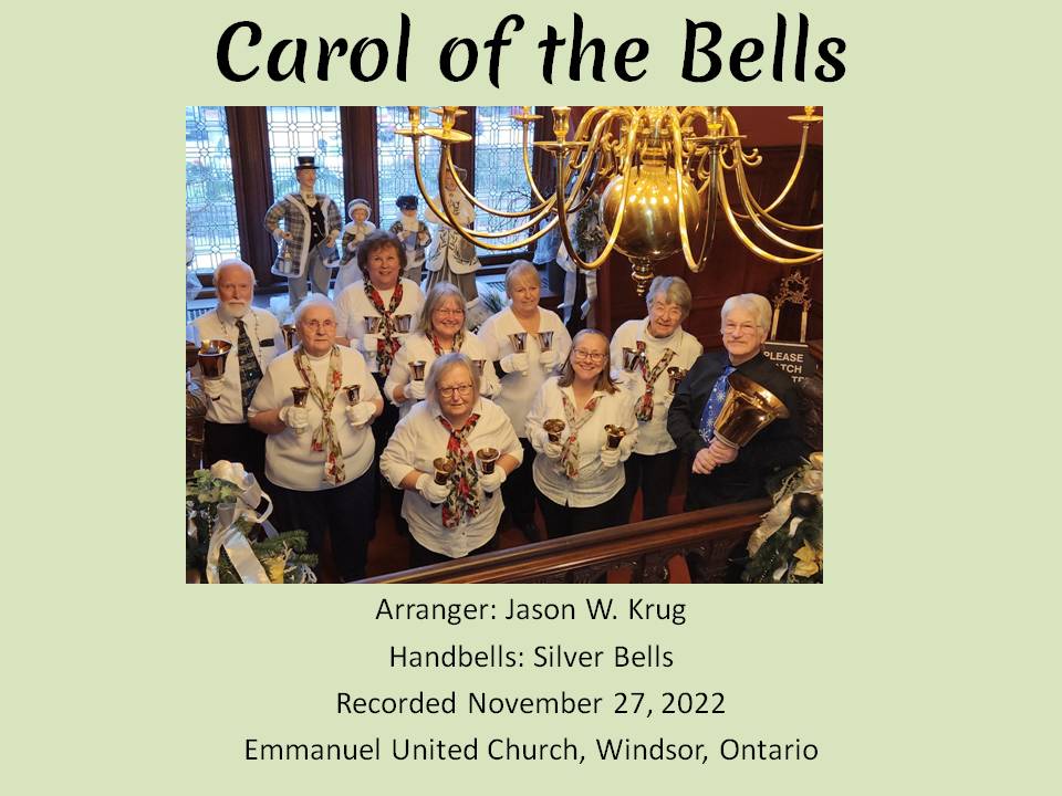 From our November 27, 2022 Christmas concert, here are the Silver Bells handbell choir playing Carol of the Bells arranged by Jason W. Krug.