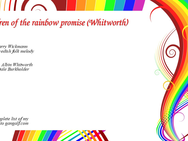 We are reminded of God promise as shown in the rainbow INJoy..