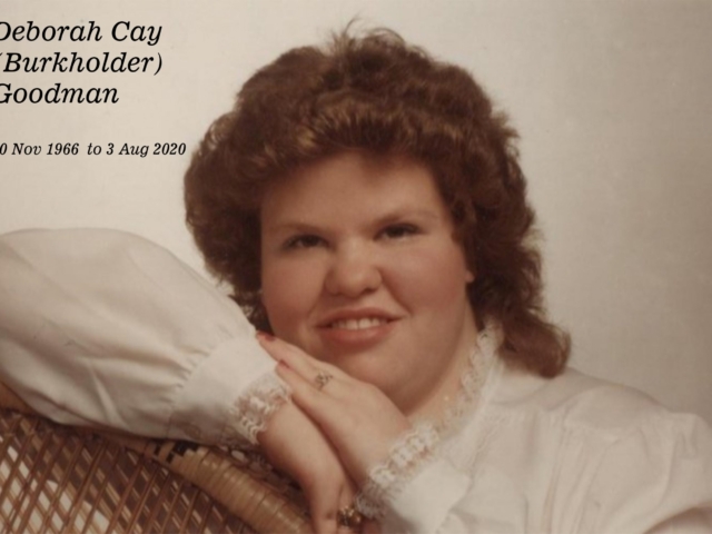 Video tribute for my neice Debbie (Burkholder) Goodman who passed away recently. Rest in peace Debbie.