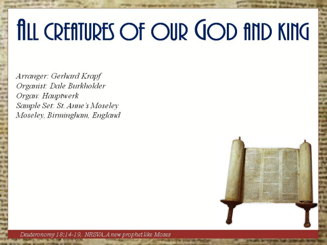 Moses foretells Israel of the coming of a great prophet. INJoy...