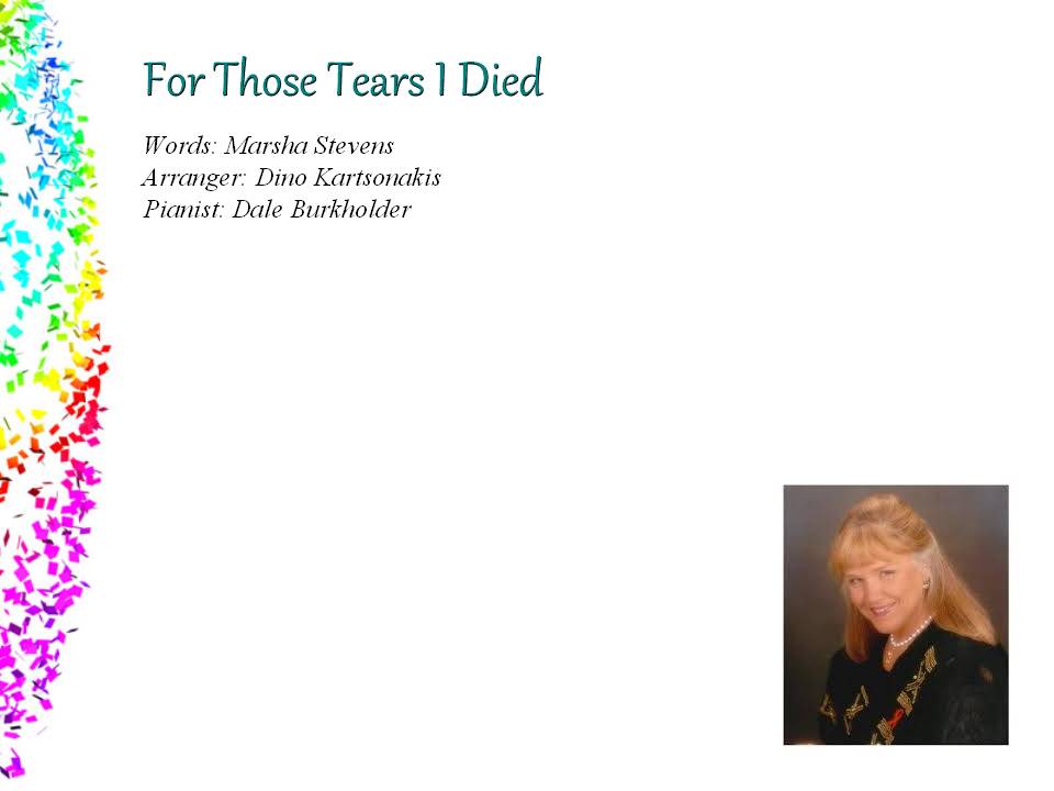 I have so many stories about this hymn. May I just say "Thank you Marsha for sharing it with me."