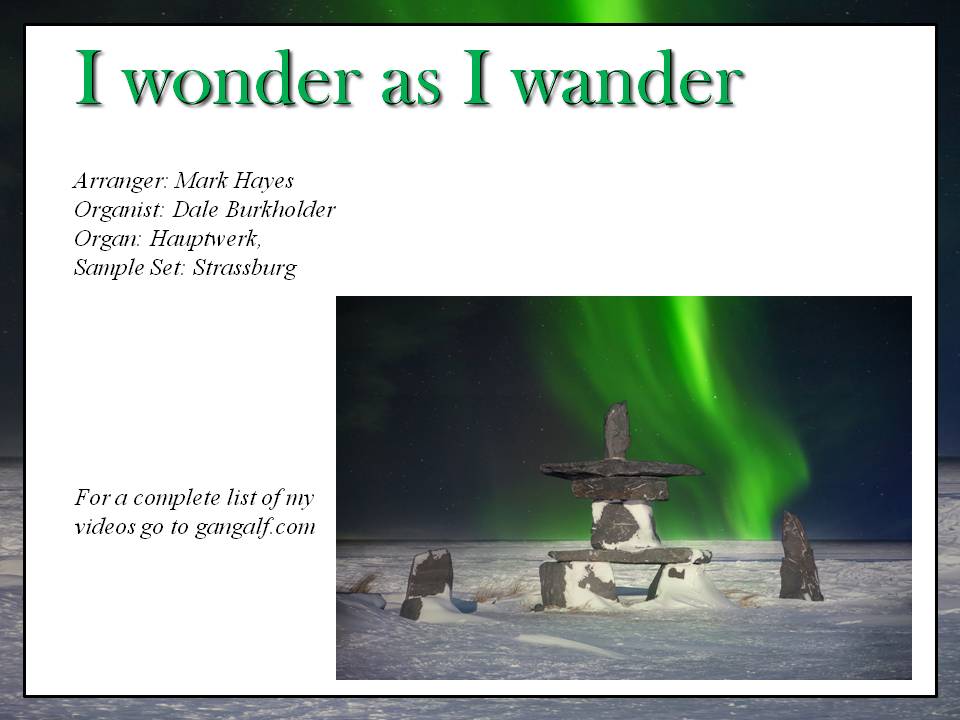 We wander and we wonder about the miracle that is the birth of God Among Us. We see the wonders of creation of the world that God so loved!