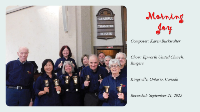 Today my church handbell choir is having fun with our "new" bells and "new" shirts. INJoy...