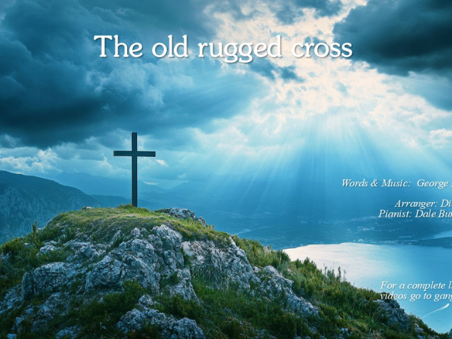 We cannot get enough of the old rugged cross. INJoy...