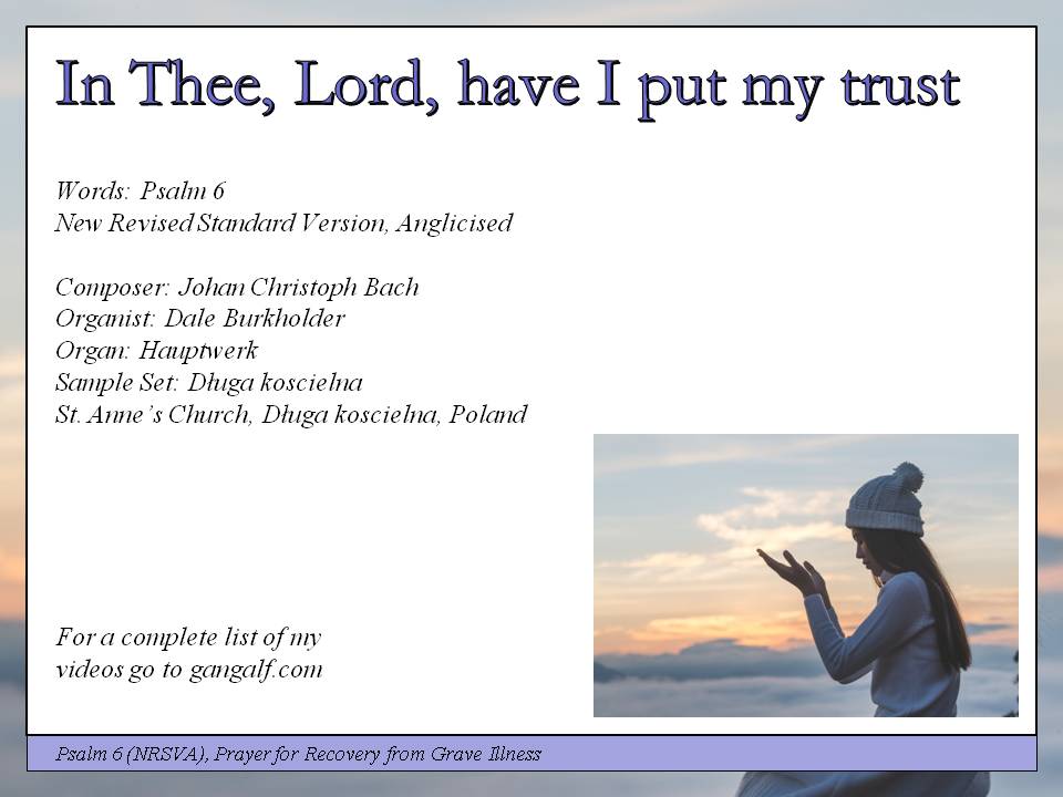 Today's Psalm was possibly written during a time prolonged illness but rather than blame God- the psalmist rejoices in God.