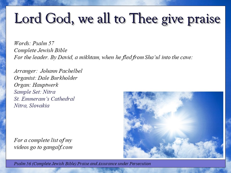 Psalm 57 reminds us we have a refuge in the shadow of God's wings until the storms have passed. INJoy...