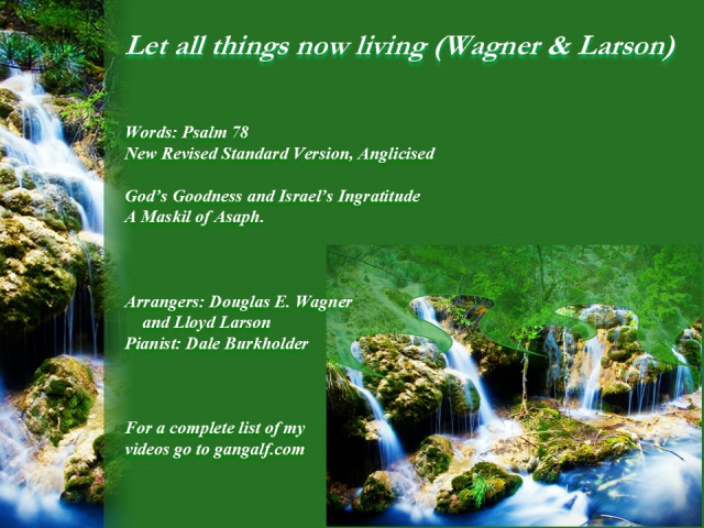 The Psalmist encrouages us to teach God's goodness to other generations. INJoy...