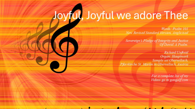 Let us sing of loyalty and of justice. INJoy...